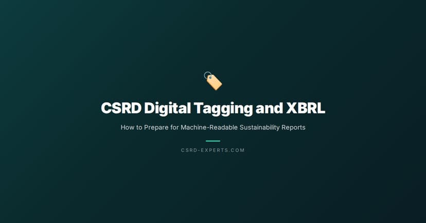 CSRD Digital Tagging and XBRL: How to Prepare for Machine-Readable Sustainability Reports